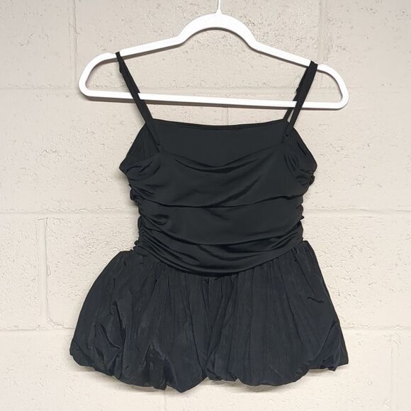 Future Collective Slim Fit Ruched Bubble Tank Top Size Small NWOT, Feminine Chic - Picture 6 of 7